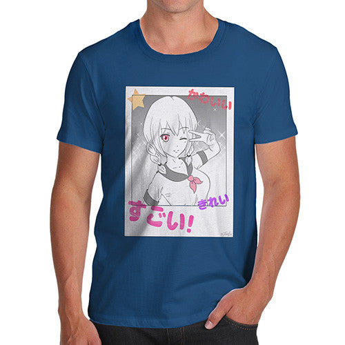 Anime Polaroid Selfie Men's T-Shirt
