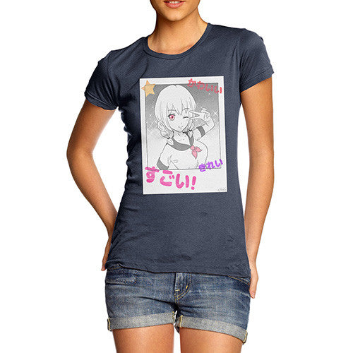 Anime Polaroid Selfie Women's T-Shirt 