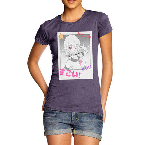 Anime Polaroid Selfie Women's T-Shirt 