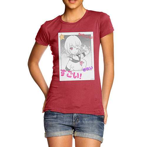 Anime Polaroid Selfie Women's T-Shirt 