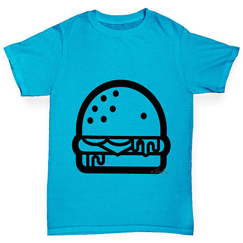 Burger Outline Boy's T-Shirt