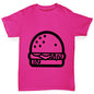 Burger Outline Girl's T-Shirt 