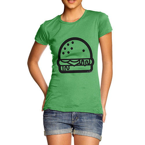 Burger Outline Women's T-Shirt 