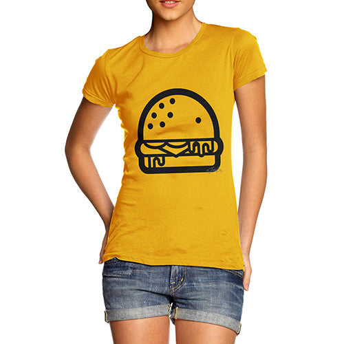 Burger Outline Women's T-Shirt 