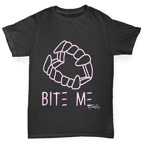 Bite Me Pink Girl's T-Shirt 