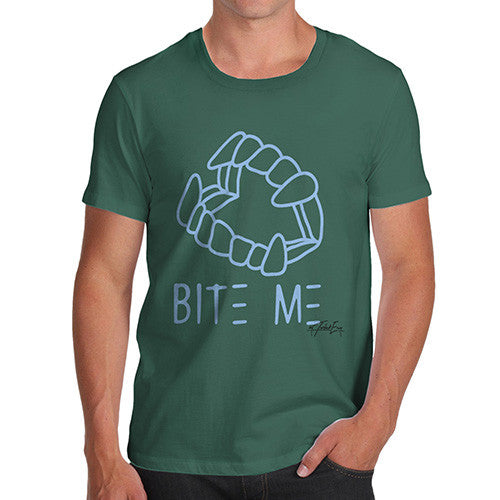 Bite Me Blue Men's T-Shirt