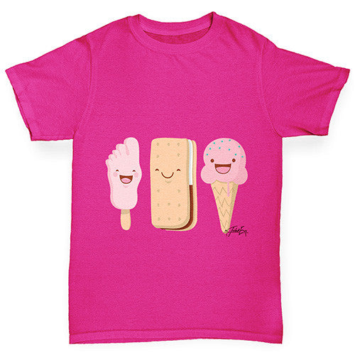 Ice Creams Girl's T-Shirt 