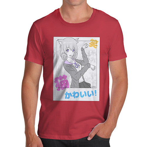 Anime Japanese Selfie Men's T-Shirt