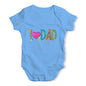 I Heart Dad Finger Paints Baby Unisex Baby Grow Bodysuit