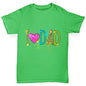 I Heart Dad Finger Paints Boy's T-Shirt