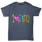 I Heart Dad Finger Paints Boy's T-Shirt