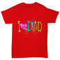 I Heart Dad Finger Paints Boy's T-Shirt