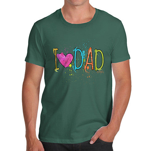 I Heart Dad Finger Paints Men's T-Shirt