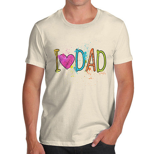 I Heart Dad Finger Paints Men's T-Shirt