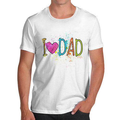 I Heart Dad Finger Paints Men's T-Shirt