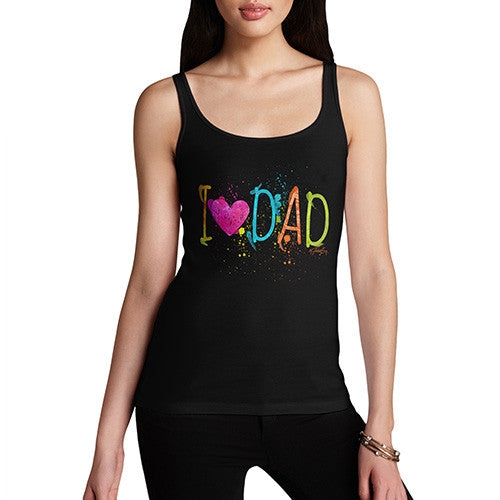 I Heart Dad Finger Paints Women's Tank Top