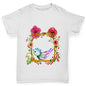 Watercolour Bird Flowers Boy's T-Shirt