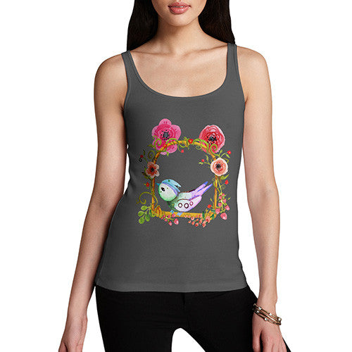 Watercolour Bird Flowers Women's Tank Top