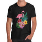 Watercolour Flamingo Flowers  Men's T-Shirt