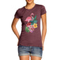 Watercolour Flamingo Flowers  Women's T-Shirt 