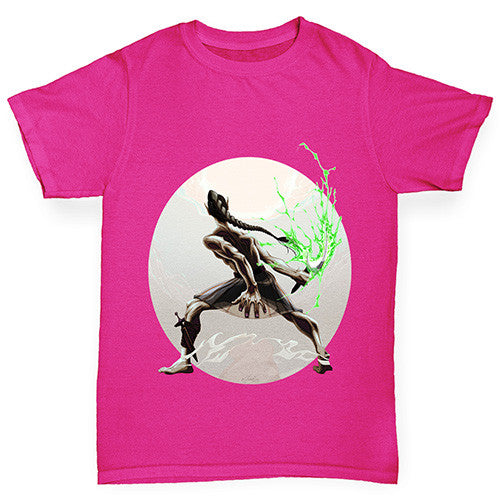 Elf Enchanted Sword Fantasy Girl's T-Shirt 