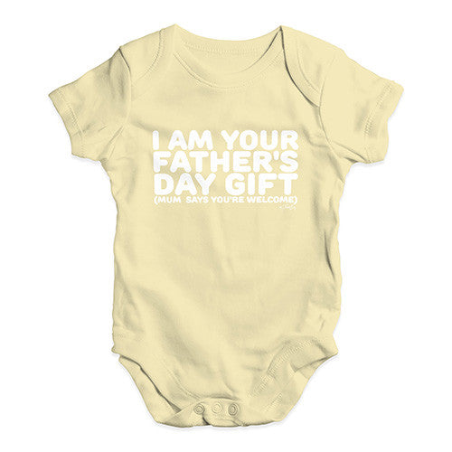 I Am Your Father's Day Gift Baby Unisex Baby Grow Bodysuit