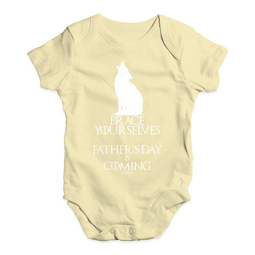 Father's Day Is Coming Baby Unisex Baby Grow Bodysuit