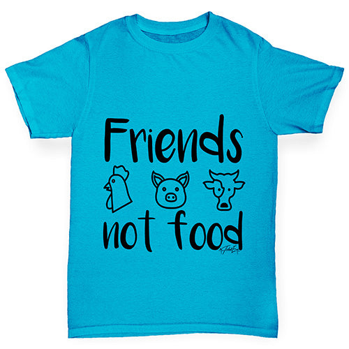 Friends Not Food Girl's T-Shirt 