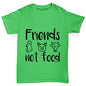 Friends Not Food Girl's T-Shirt 