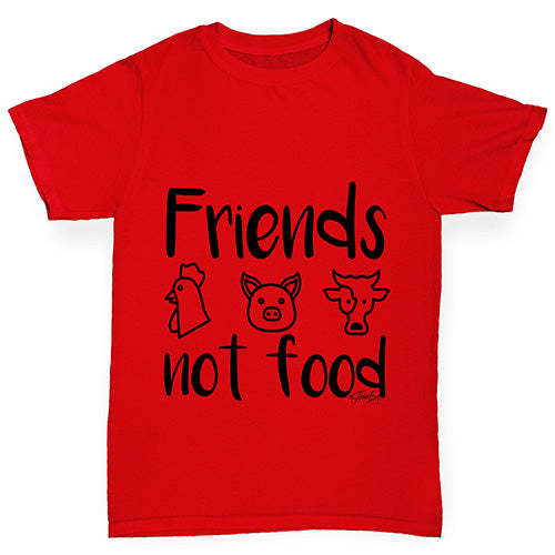 Friends Not Food Girl's T-Shirt 