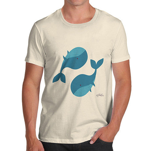 Yin & Yang Whales Men's T-Shirt