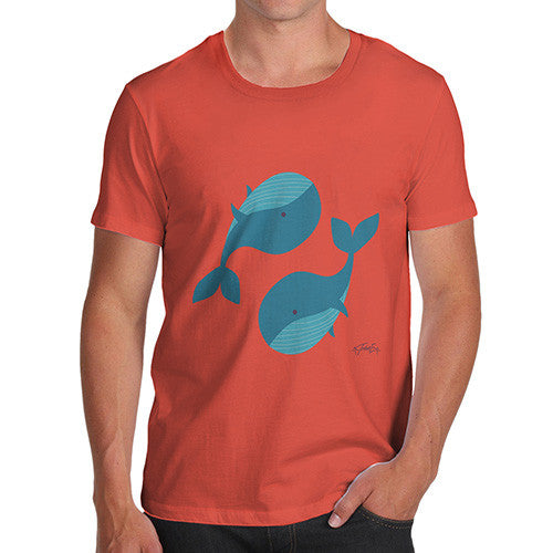 Yin & Yang Whales Men's T-Shirt