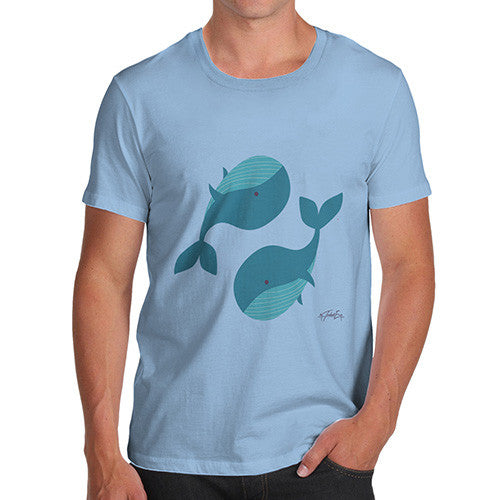 Yin & Yang Whales Men's T-Shirt