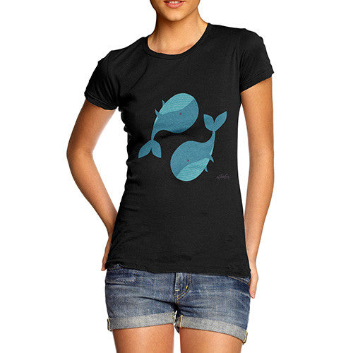 Yin & Yang Whales Women's T-Shirt 