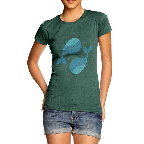 Yin & Yang Whales Women's T-Shirt 