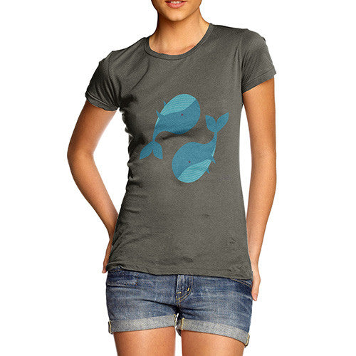 Yin & Yang Whales Women's T-Shirt 