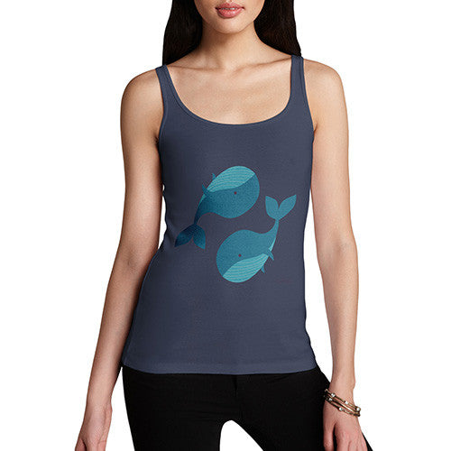 Yin & Yang Whales Women's Tank Top