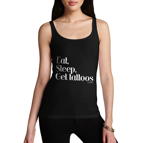 Eat, Sleep, Get Tattoos Women's Tank Top