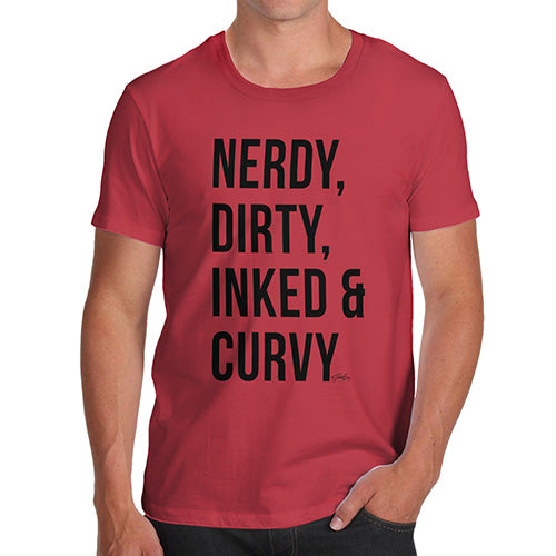 Nerdy, Dirty, Inked & Curvy Men's T-Shirt