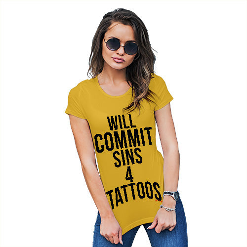 Will Sin 4 Tattoos Women's T-Shirt 