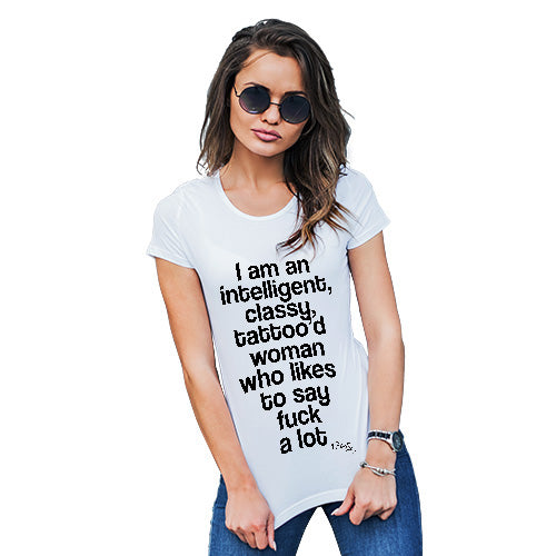 Intelligent Classy Tattoo' d Woman Women's T-Shirt 