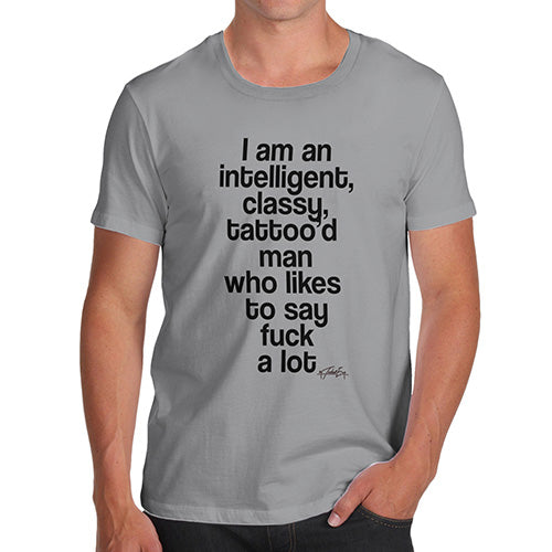 Intelligent Classy Tattoo' d Woman Men's T-Shirt