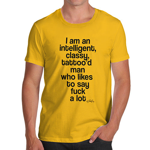 Intelligent Classy Tattoo' d Woman Men's T-Shirt