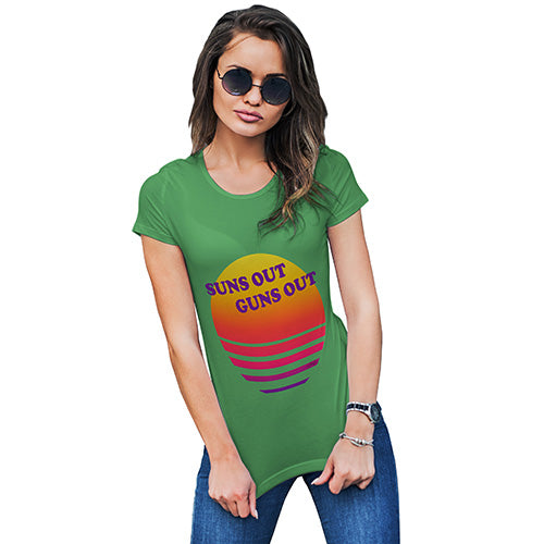 Suns Out, Guns Out Women's T-Shirt 