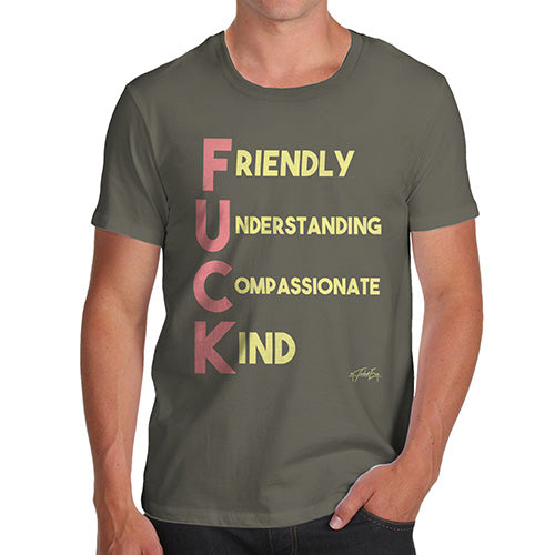 F-ck Acrostic Poem Men's T-Shirt