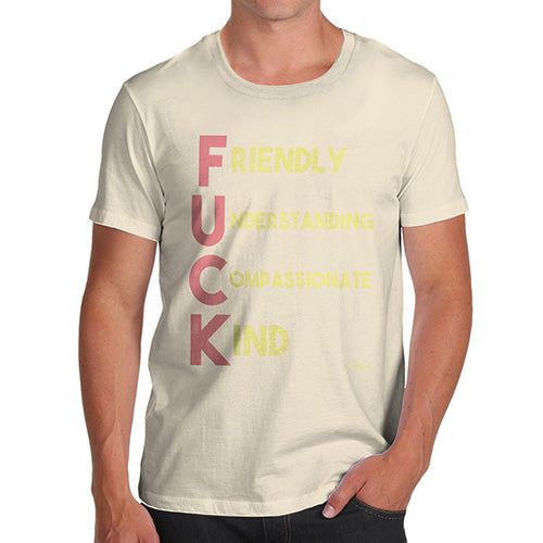 F-ck Acrostic Poem Men's T-Shirt