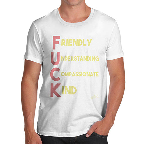 F-ck Acrostic Poem Men's T-Shirt