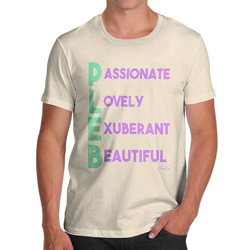 Pleb Acrostic Poem Men's T-Shirt