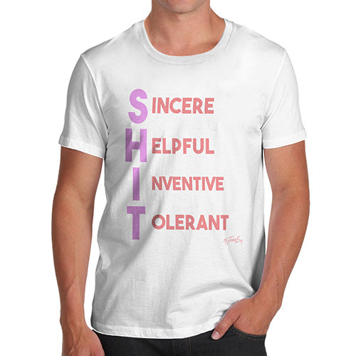 Sh-t Acrostic Poem Men's T-Shirt