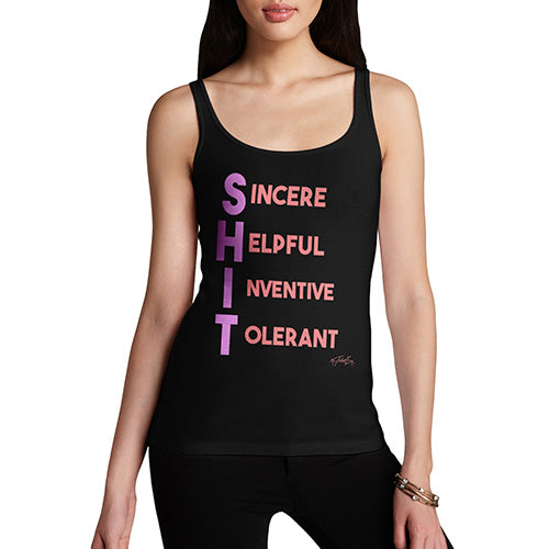 Sh-t Acrostic Poem Women's Tank Top